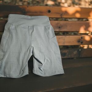 NWOT Greenish Gray Women's Athletic Shorts Size Medium